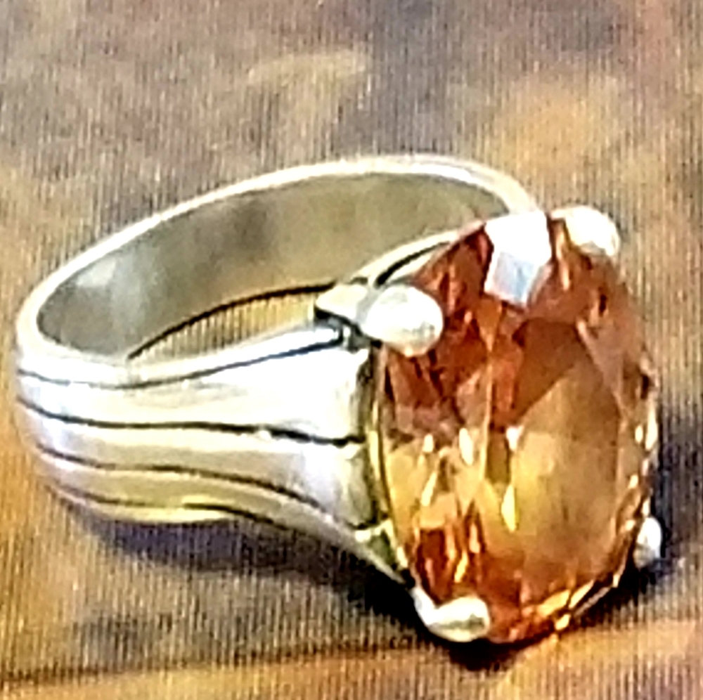 Rare Silpada Sterling Silver & Zirconia Ring - Picture 2 of 14